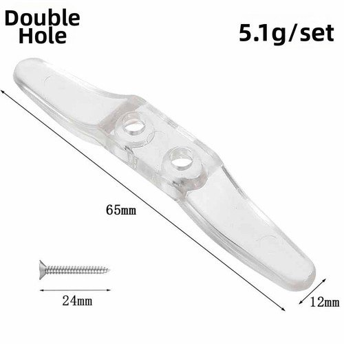 Clear cord cleats - cord,