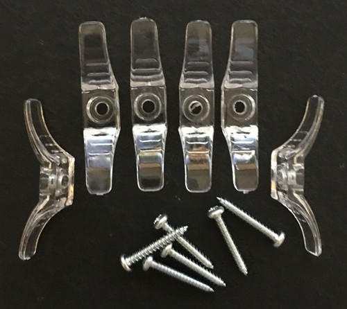 Qty cord cleats clear with - cleats,